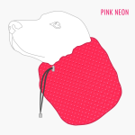 Snood siateczkowy dla psa CLASSIC PINK NEON