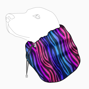 Snood wodoodporny dla psa SPORT RAINBOW ZEBRA