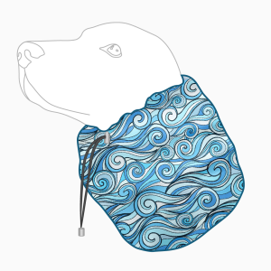 Snood wodoodporny dla psa SPORT SEA WAVES