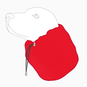 Snood wodoodporny dla psa SPORT CZERWONY