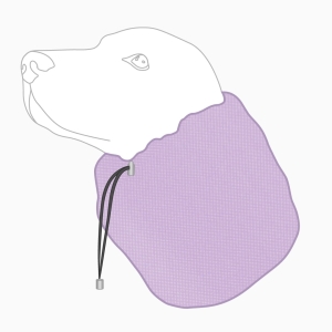 Snood wodoodporny dla psa SPORT JASNY FIOLET