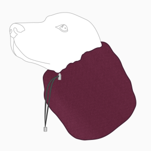Snood wodoodporny dla psa SPORT BURGUNDOWY