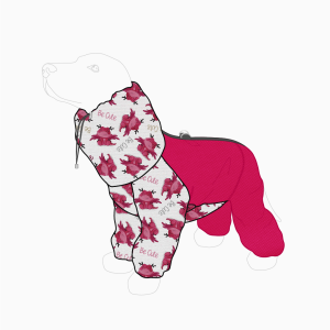 Kombinezon DuoPattern dla psa SPORT PINK DRAGON