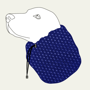 Snood bawełniany siateczkowy dla psa CLASSIC NAVY