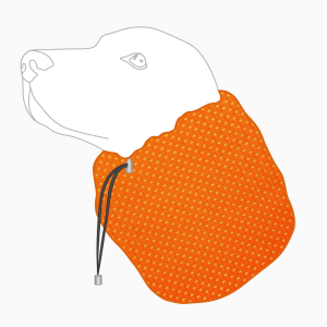 Snood siateczkowy dla psa CLASSIC ORANGE