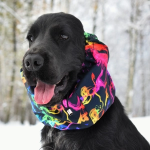 Snood hydrofobowy dla psa SPORT RAINBOW SMOKE